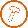 Pounding icon.